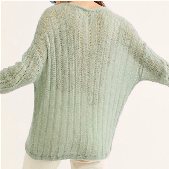 NWT Free People mint pullover sweater sz XS - Picture 8 of 8